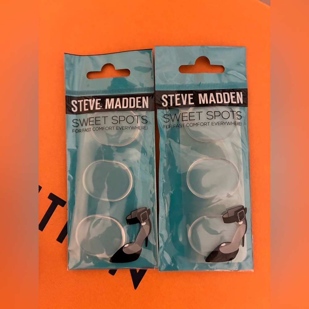 Steve Madden Sweet Spots foot pads shoe inserts - clear gel - 2 pack - NEW
